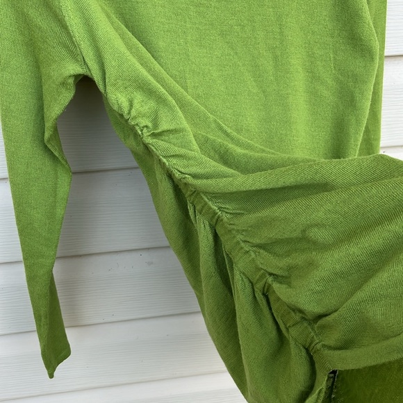 DONCASTER COLLECTION 100% WOOL SCOOP NECK LONG SLEEVE BLOUSE SIZE L - Picture 2 of 7